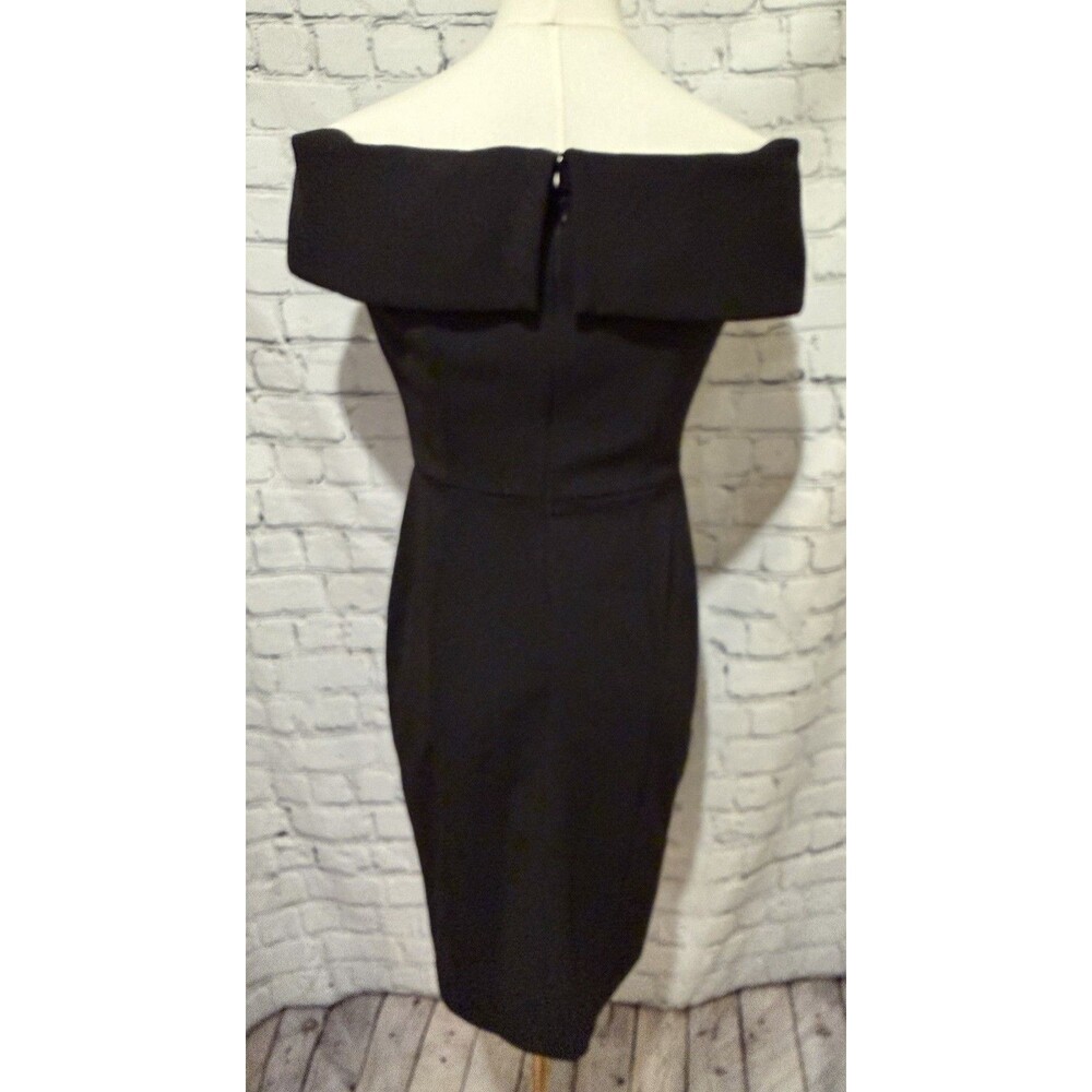 Calvin Klein Womens Off The Shoulder Dress - Black - Petite Size 4 Petite